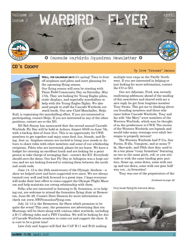 April 2025 Warbird Flyer